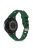 For Garmin Venu 2 Plus/Samsung Galaxy Watch4 Silicone Watch Band 20mm Universal Circle Design Replacement Wrist Strap - Army Green