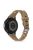 For Garmin Venu 2 Plus/Samsung Galaxy Watch4 Silicone Watch Band 20mm Universal Circle Design Replacement Wrist Strap - Brown