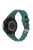 For Garmin Venu 2 Plus/Samsung Galaxy Watch4 Silicone Watch Band 20mm Universal Circle Design Replacement Wrist Strap - Green