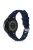 For Garmin Venu 2 Plus/Samsung Galaxy Watch4 Silicone Watch Band 20mm Universal Circle Design Replacement Wrist Strap - Midnight Blue