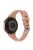 For Garmin Venu 2 Plus/Samsung Galaxy Watch4 Silicone Watch Band 20mm Universal Circle Design Replacement Wrist Strap - Pink