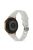 For Garmin Venu 2 Plus/Samsung Galaxy Watch4 Silicone Watch Band 20mm Universal Circle Design Replacement Wrist Strap - White