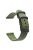 For Garmin Venu 2S / Vivoactive 4S 18mm Nylon Watch Strap Three Heavy Buckles Watch Band Replacement - Army Green