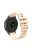 For Garmin Venu 2S / Vivomove 3S / Vivoactive 4S Wave Grain Dots Silicone Watch Band 18mm Replacement Adjustable Strap - Light Yellow