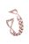 For Garmin Venu 2S/Vivoactive 4S 40mm/Vivomove 3S Stylish 18mm Replacement Strap Rhinestones Decor X-shape Design Metal Smartwatch Band - Rose Pink