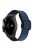 For Garmin Venu 3 / Venu 2 / Vivoactive 4 22mm Watch Band Magnetic Folding Buckle Leather+Silicone Strap - Dark Blue