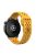 For Garmin Venu 3 / Venu 2 / Vivoactive 4 22mm Watch Strap Hollow Silicone Wrist Band Replacement - Dark Yellow