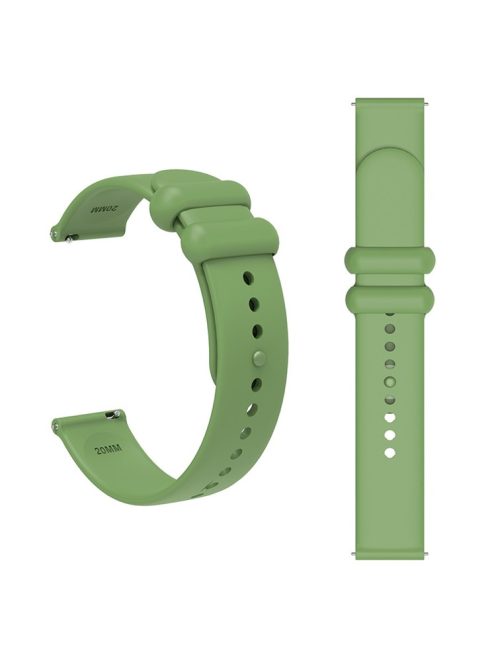 For Garmin Venu 3S / Forerunner 265S Watch Strap 18mm Silicone Replacement Watch Bands - Army Green