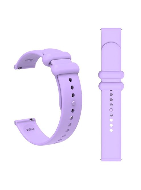 For Garmin Venu 3S / Forerunner 265S Watch Strap 18mm Silicone Replacement Watch Bands - Lilac Purple