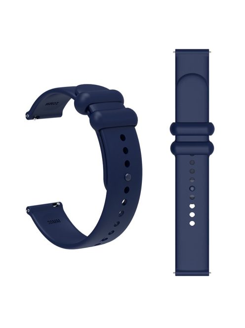 For Garmin Venu 3S / Forerunner 265S Watch Strap 18mm Silicone Replacement Watch Bands - Navy Blue