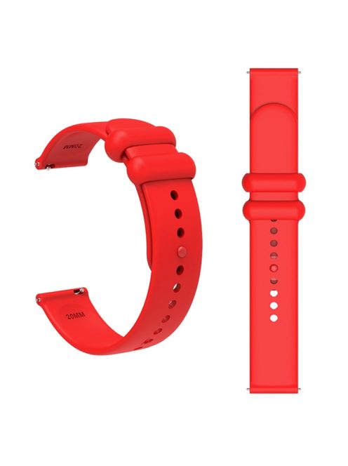 For Garmin Venu 3S / Forerunner 265S Watch Strap 18mm Silicone Replacement Watch Bands - Red