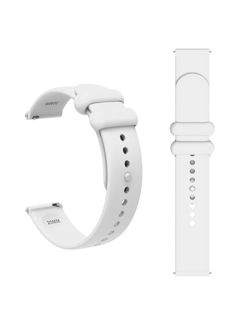 For Garmin Venu 3S / Forerunner 265S Watch Strap 18mm Silicone Replacement Watch Bands - White