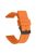 For Garmin Venu 3S / Venu 2S / Mi Watch Strap Replacement 18mm Sports Style Silicone Watchband with Black Buck - Orange