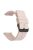 For Garmin Venu 3S / Venu 2S / Mi Watch Strap Replacement 18mm Sports Style Silicone Watchband with Black Buck - Pink