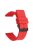 For Garmin Venu 3S / Venu 2S / Mi Watch Strap Replacement 18mm Sports Style Silicone Watchband with Black Buck - Red