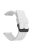 For Garmin Venu 3S / Venu 2S / Mi Watch Strap Replacement 18mm Sports Style Silicone Watchband with Black Buck - White