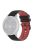 For Garmin Venu2 Plus / Venu Sq / Vivomove Grid Texture Silicone Watch Band 20mm Dual-Color Strap - Black / Red