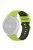 For Garmin Venu2 Plus / Venu Sq / Vivomove Grid Texture Silicone Watch Band 20mm Dual-Color Strap - Lime / Black