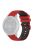 For Garmin Venu2 Plus / Venu Sq / Vivomove Grid Texture Silicone Watch Band 20mm Dual-Color Strap - Red / Black