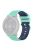 For Garmin Venu2 Plus / Vivoactive 3 / Vivomove Sport Silicone Watch Band Replacement Watch Strap 20mm - Baby Blue / Dark Blue