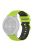 For Garmin Venu2 Plus / Vivoactive 3 / Vivomove Sport Silicone Watch Band Replacement Watch Strap 20mm - Light Green / Black