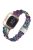 For Garmin Vivoactive 3 / Vivoactive 3 Music Replacement Resin Watch Strap Quick Release 20mm Watch Band with Folding Clasp - Purple Green Flower