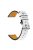 For Garmin Vivoactive 3/Vivoactive 3 Music/Venu 20mm Watch Strap Cowhide Leather Wrist Band Replacement Watchband - White