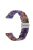 For Garmin Vivoactive 3/Vivoactive 3 Music/Venu Smooth Durable Resin Watch Strap Replacement Wrist Band 20mm - Dark Blue/Yellow