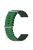 For Garmin Vivoactive 4  /  Garmin Venu 2 Universal 22mm Silicone Watch Strap Wavy Design Double Color Watchband - Green / Black