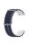 For Garmin Vivoactive 4  /  Garmin Venu 2 Universal 22mm Silicone Watch Strap Wavy Design Double Color Watchband - Midnight Blue / White