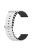 For Garmin Vivoactive 4  /  Garmin Venu 2 Universal 22mm Silicone Watch Strap Wavy Design Double Color Watchband - White / Black