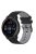 For Garmin Vivoactive 4 / Garmin Forerunner 255 Silicone Watch Band Grid Texture Replacement Watch Strap with Colorful Buckle 22mm - Black / Grey