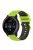 For Garmin Vivoactive 4 / Garmin Forerunner 255 Silicone Watch Band Grid Texture Replacement Watch Strap with Colorful Buckle 22mm - Light Green / Black