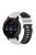 For Garmin Vivoactive 4 / Garmin Forerunner 255 Silicone Watch Band Grid Texture Replacement Watch Strap with Colorful Buckle 22mm - White / Black