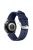 For Garmin Vivoactive 4 Buckle Design Cowhide Genuine Leather Double-sided Textured Watch Band Wrist Strap - Blue