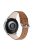 For Garmin Vivoactive 4 Elegant Watch Strap with Stainless Steel Buckle Cowhide Leather Wrist Band (22mm) - Brown