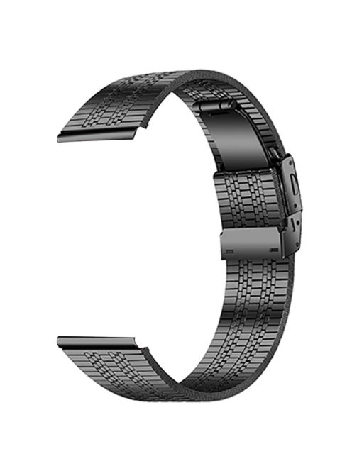 For Garmin Vivoactive 4 Replacement Band Stainless Steel Black Watch Strap