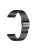 For Garmin Vivoactive 4 Replacement Band Stylish 22mm Stainless Steel Watch Strap - Black