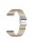 For Garmin Vivoactive 4 Replacement Band Stylish 22mm Stainless Steel Watch Strap - Silver+Gold