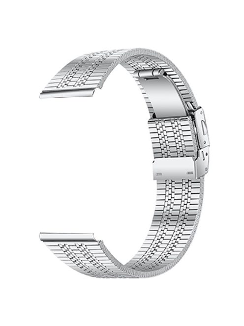 For Garmin Vivoactive 4 Replacement Strap Stainless Steel Watch Band, Silver