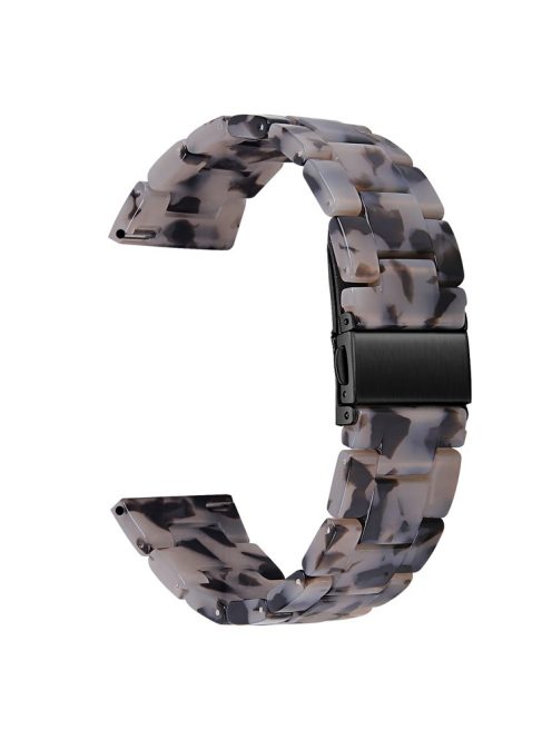 For Garmin Vivoactive 4 Replacement Watch Strap 22mm Waterproof Resin Watch Band - Ink Grey