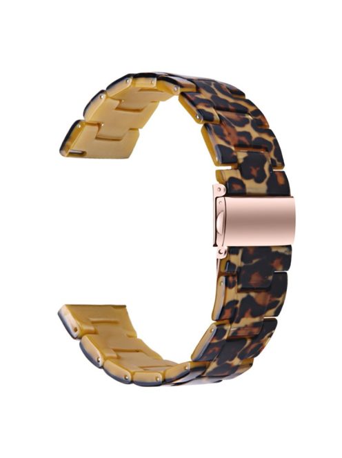 For Garmin Vivoactive 4 Replacement Watch Strap 22mm Waterproof Resin Watch Band - Leopard Printed