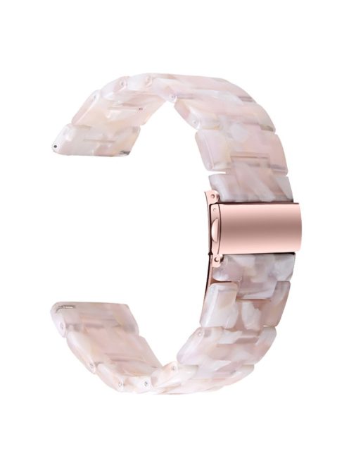 For Garmin Vivoactive 4 Replacement Watch Strap 22mm Waterproof Resin Watch Band - Pink Flower