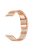 For Garmin Vivoactive 4 Watch Strap Stainless Steel Wrist Band - Rose Gold