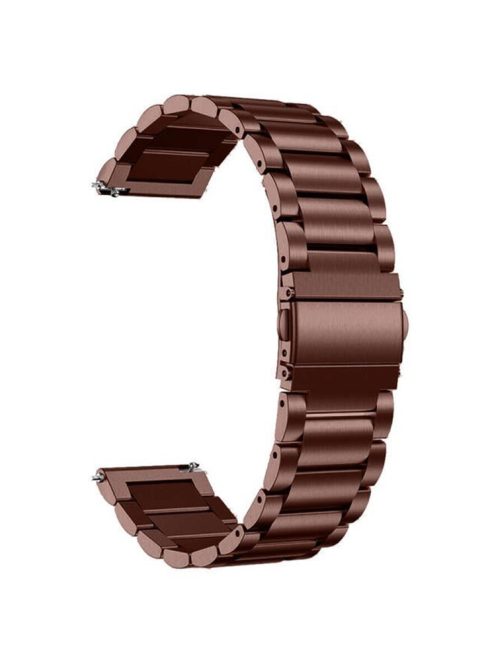 For Garmin Vivoactive 4 Wrist Strap 316L Stainless Steel 22mm Replacement Watch Band - Antique Copper