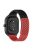 For Garmin vivoactive 5 / GarminActive 5 / Venu Sq 2 Silicone Watch Strap 20mm Breathable Watch Band - Black / Red