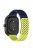 For Garmin vivoactive 5 / GarminActive 5 / Venu Sq 2 Silicone Watch Strap 20mm Breathable Watch Band - Midnight Blue / Lime