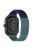 For Garmin vivoactive 5 / GarminActive 5 / Venu Sq 2 Silicone Watch Strap 20mm Breathable Watch Band - Midnight Blue / Olive Green