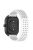 For Garmin vivoactive 5 / GarminActive 5 / Venu Sq 2 Silicone Watch Strap 20mm Breathable Watch Band - White