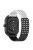 For Garmin vivoactive 5 / GarminActive 5 / Venu Sq 2 Silicone Watch Strap 20mm Breathable Watch Band - White / Black